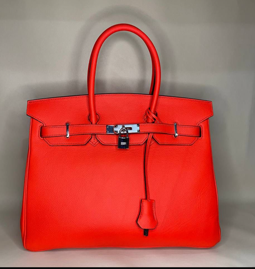 Hermes leather red