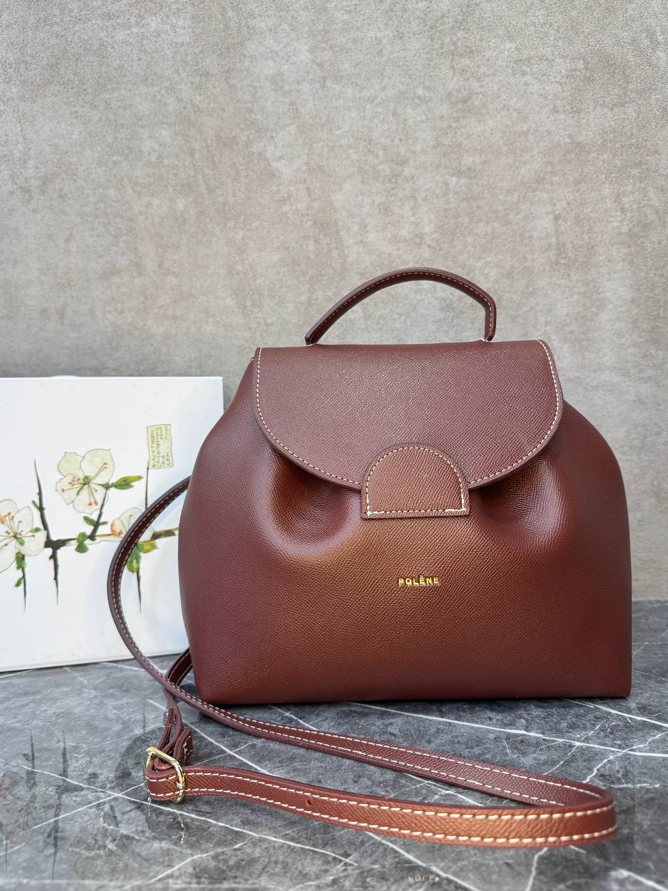 Polene backpack brown