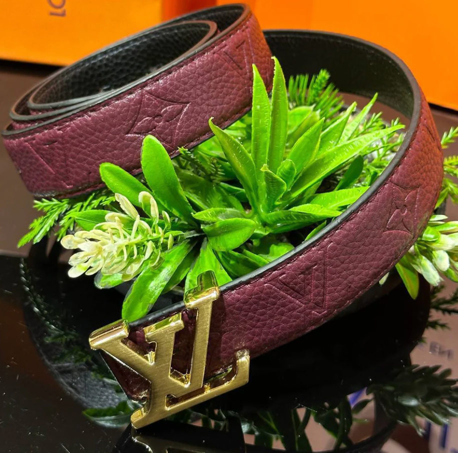 Louis Vuitton Belt Bordeaux