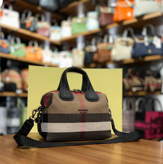 Burberry Vintage Check Satchel Bag